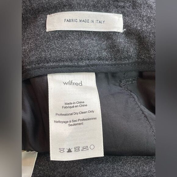 Wilfred Jallade tie front wool Pants in dark charcoal Grey  6 - Picture 5 of 6